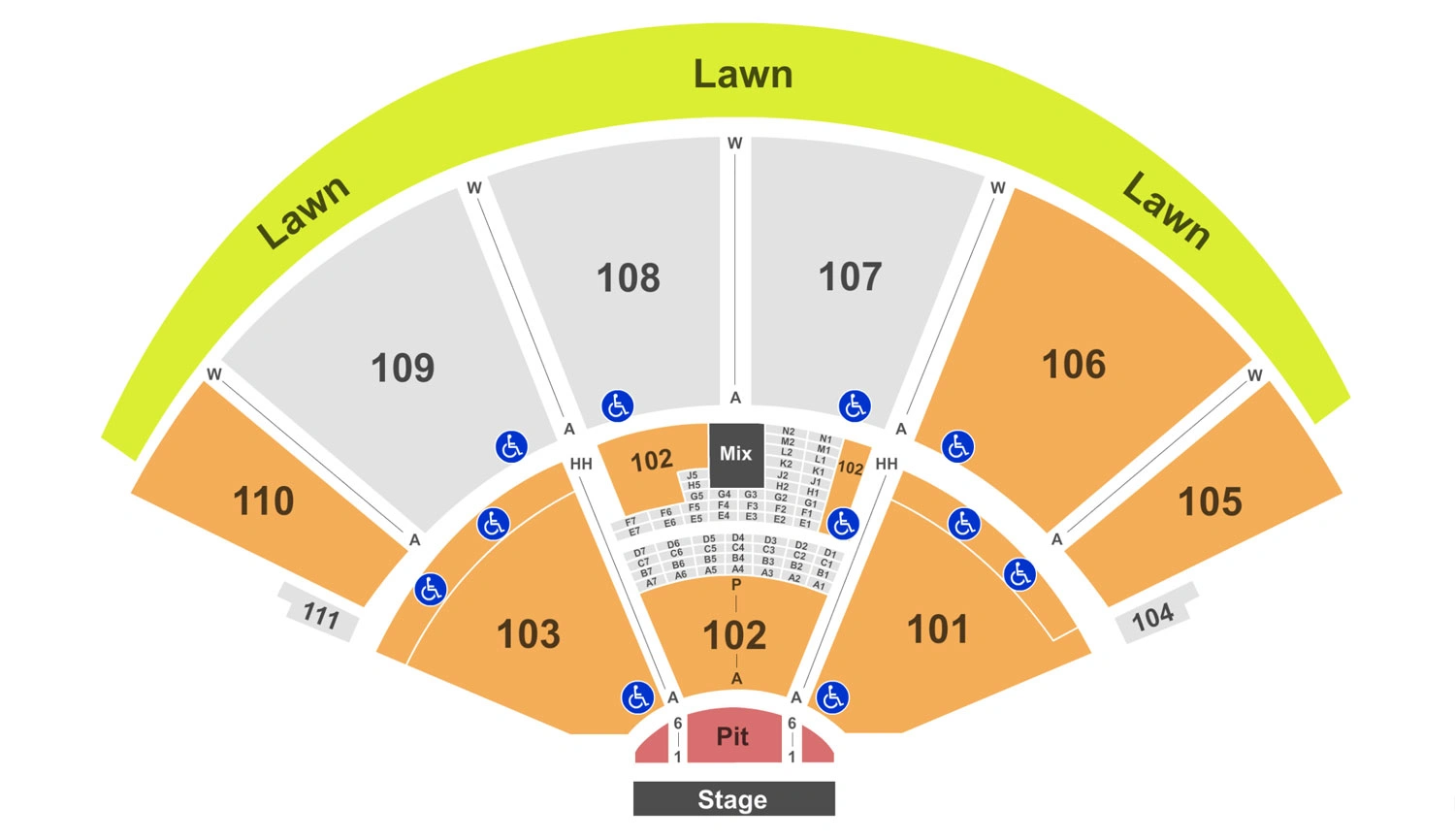 the cynthia woods mitchell pavilion seating chart