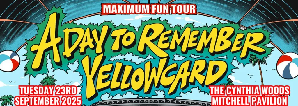 A Day To Remember & Yellowcard at The Cynthia Woods Mitchell Pavilion
