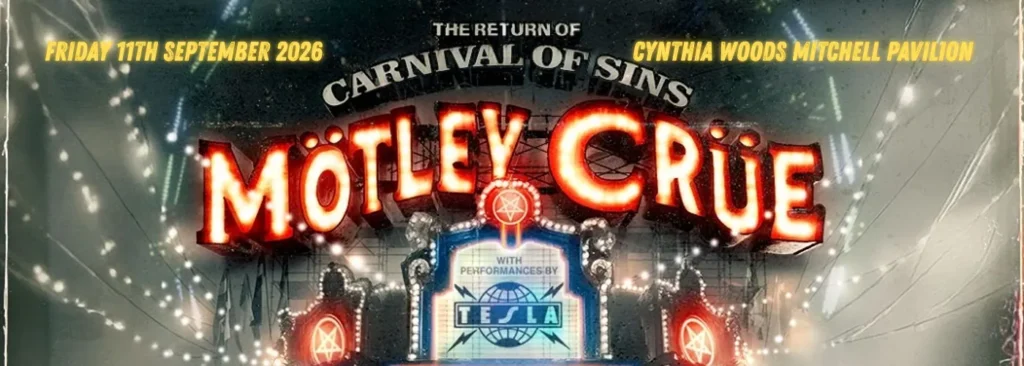 Motley Crue & Tesla at The Cynthia Woods Mitchell Pavilion